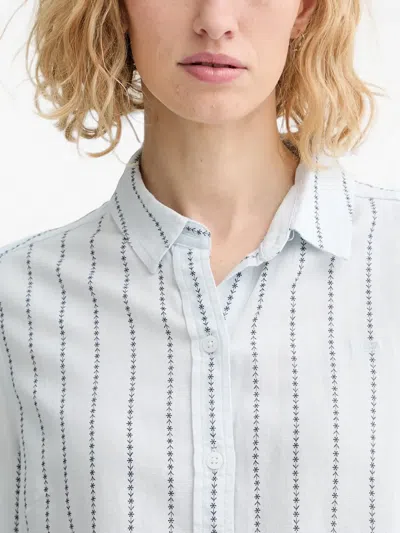 Levi's Collared Patterned Shirt In White
