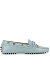 TOD'S Light Blue Leather Loafers,XXW0FW05030FZEU600