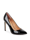 HALSTON HERITAGE HALSTON POINT-TOE LEATHER PUMPS,0400094119681