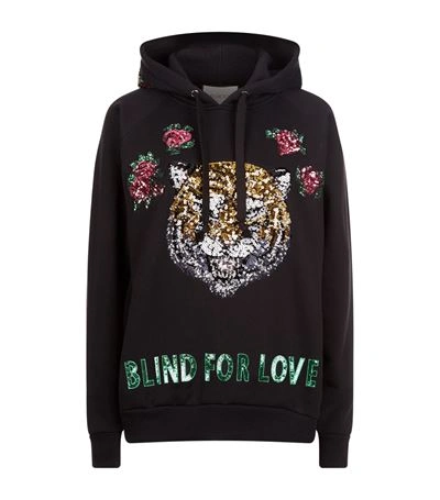 Shop Gucci Tiger Embroidered Sweatshirt