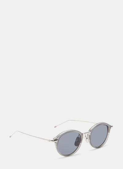 Thom Browne Men's Round Sunglasses In Grey