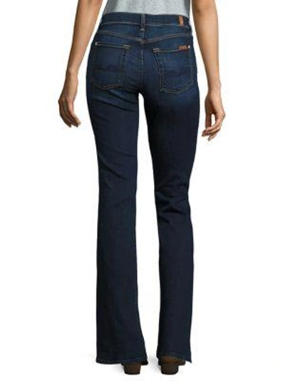 Shop 7 For All Mankind Tailorless Dark Wash Bootcut Jeans In Sntiagocny