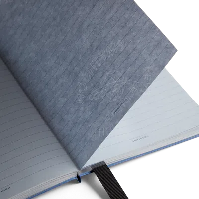 Smythson Evergreen Small Notebook Refill In Silver
