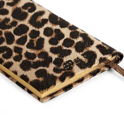 Smythson Panama Notebook In Leopard