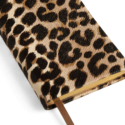 Smythson Panama Notebook In Leopard