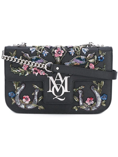 Alexander Mcqueen Insignia Embroidered Satchel