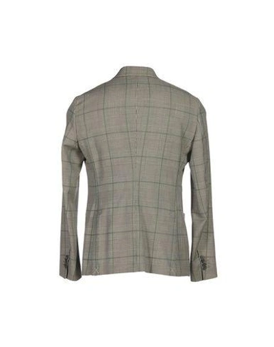 Shop Giorgio Armani Man Suit Jacket Grey Size 48 Virgin Wool