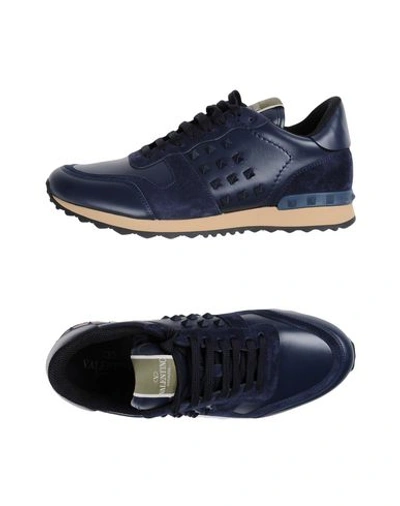 Valentino Garavani Sneakers In Dark Blue