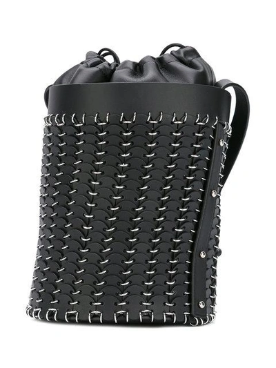 Shop Paco Rabanne Bucket Shoulder Bag - Black
