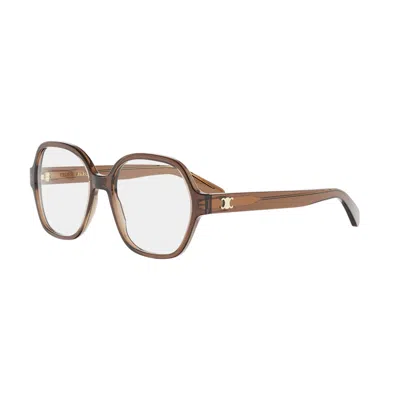 Celine Full Frame Plain Mirror In Brown