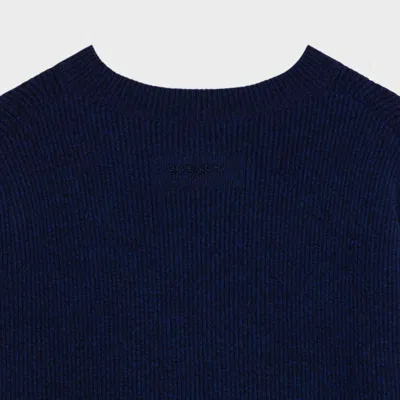 Givenchy Asymmetric Sweater In Wool And Cashmere In Blue