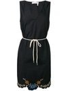 SEE BY CHLOÉ EMBROIDERED HEM DRESS,S7ERO01S7E01012008128