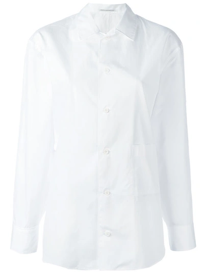 Yohji Yamamoto Pocket Detail Slim-fit Shirt In White