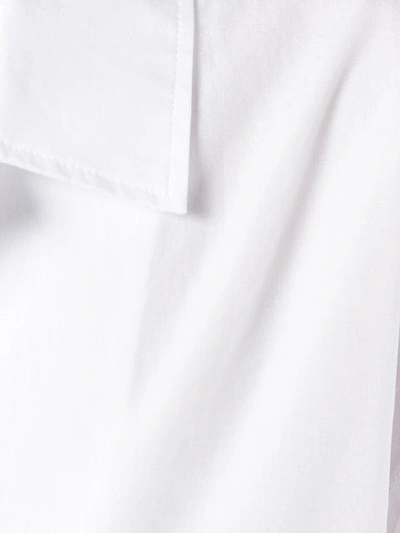 Shop Yohji Yamamoto Pocket Detail Slim-fit Shirt In White