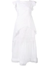 CAPUCCI Lace-Embroidered Shift Maxi Dress,DRYCLEANONLY