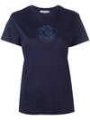 CARVEN embroidered motif T-shirt,7056TS42112020033