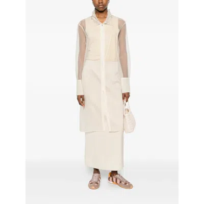 System Sheer Polyester Jacket In Neutral