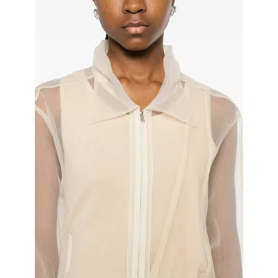 System Sheer Polyester Jacket In Neutral