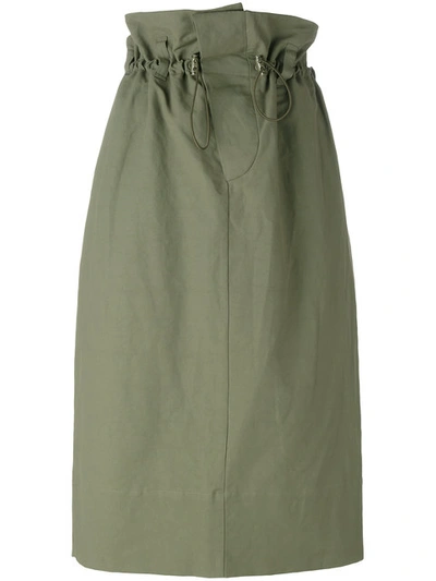 Stella Mccartney Paper Bag Waist Skirt In Green