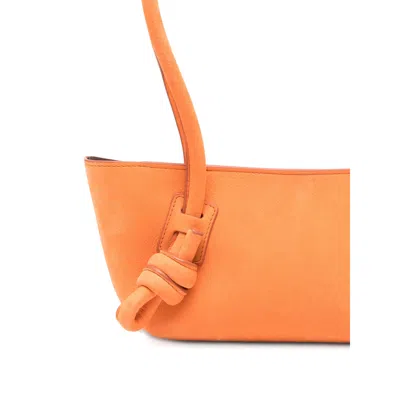 Hereu Orange Fleca Medium Shoulder Bag In Orange