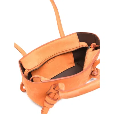 Hereu Orange Fleca Medium Shoulder Bag In Orange