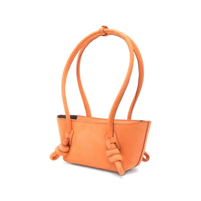 Hereu Orange Fleca Medium Shoulder Bag In Orange