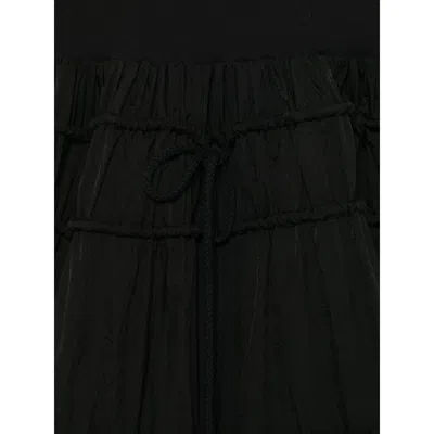 System Drawstring Midi Skirt In Black