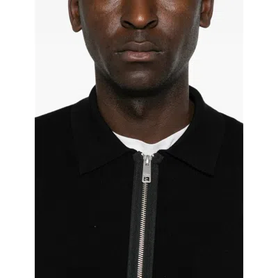 Samsoe & Samsoe Samsoe Samsoe Zip-front Knit Cardigan With Chest Pocket In Black
