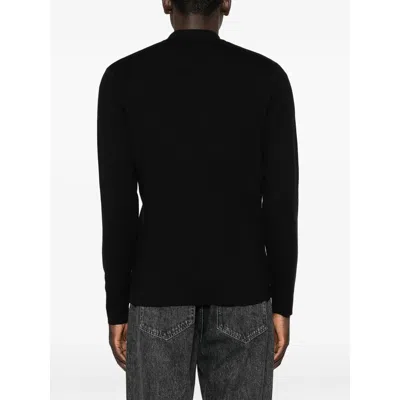Samsoe & Samsoe Samsoe Samsoe Zip-front Knit Cardigan With Chest Pocket In Black