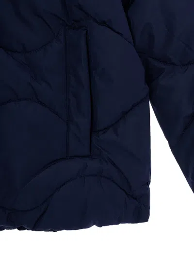 Nanán Quilted Polyester Down Jacket In Blue
