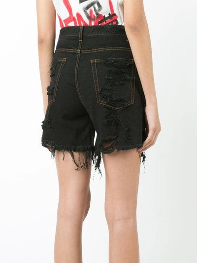 Shop Faith Connexion Destroyed Denim Shorts