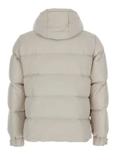 Hèskimo Quilted Technical Fabric Down Jacket In White