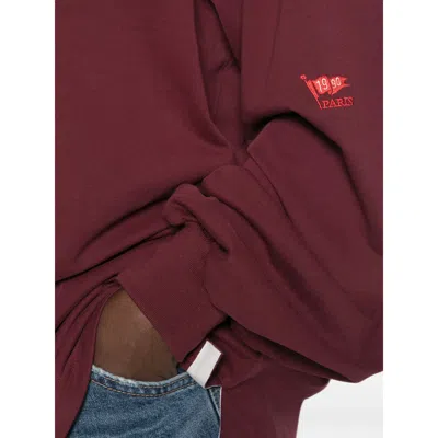 System Embroidered-logo Polo Sweater In Red