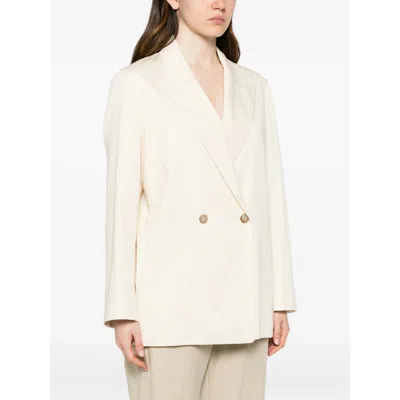 Frame Ecru Blazer In White