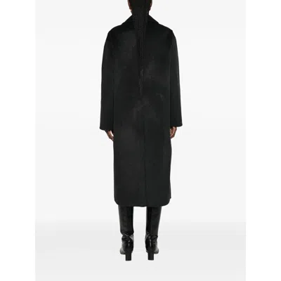 The Dynamis Studio Double-breasted Coat In Black