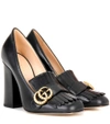 GUCCI LEATHER LOAFER PUMPS,P00220140