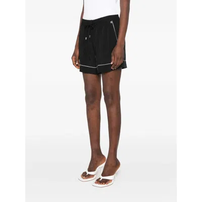 Sportmax Piped Drawstring Shorts In Black