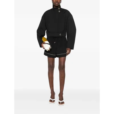 Sportmax Piped Drawstring Shorts In Black