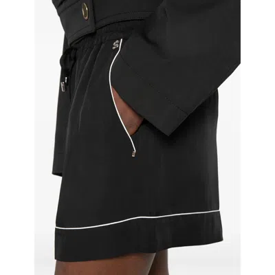 Sportmax Piped Drawstring Shorts In Black