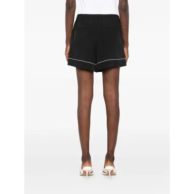 Sportmax Piped Drawstring Shorts In Black