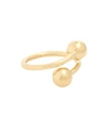 Jw Anderson Double-sphere Gold-plated Ring
