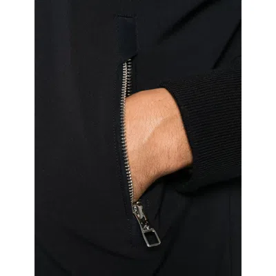 Montecore Zip-fastening Polyester Bomber Jacket In Black