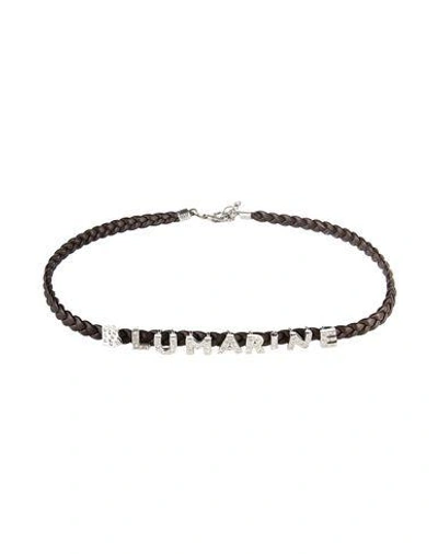 Shop Blumarine Bracelet In Dark Brown