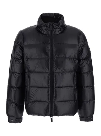 Hèskimo Short Semi-shiny Down Jacket In Black