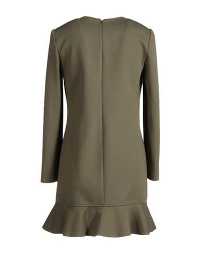 Shop Emilio Pucci Short Dress In Military Green