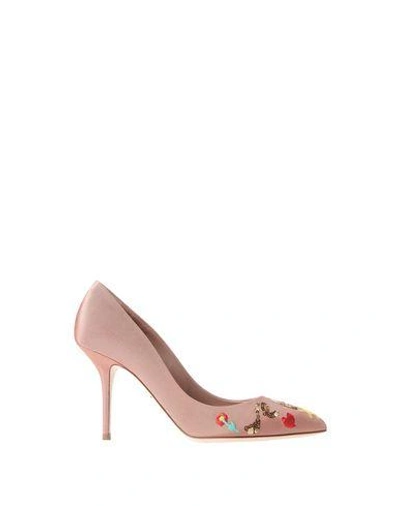 Shop Dolce & Gabbana Pumps In Pastel Pink