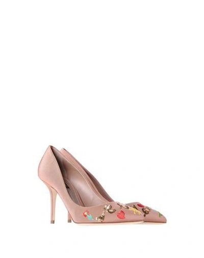Shop Dolce & Gabbana Pumps In Pastel Pink
