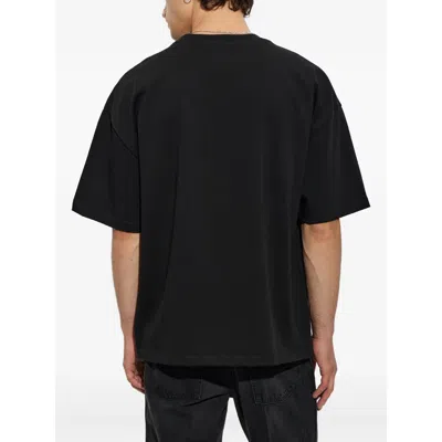 Amiri Oversized Fit Hollywood Script Tee In Black