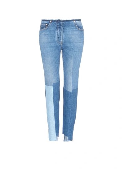 Valentino Washed Patchwork Jeans