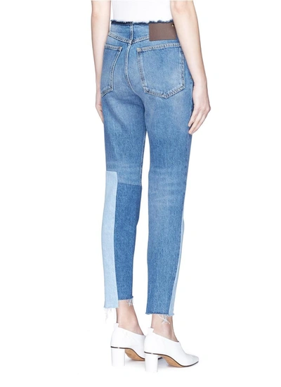 Shop Valentino Washed Patchwork Jeans